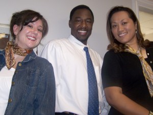 mona-melissa-and-issa1 Issa Moursal with Mona and Melissa.