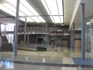 The main entrance to Granger High School, which opened in Fall 2013.