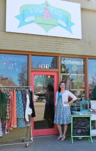 Amanda Parrish, owner of Retro Betty, wears items you can find in her store. 